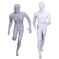 Athletic display lifelike matt fiberglass full body size realistic sportswear muscle male mannequin